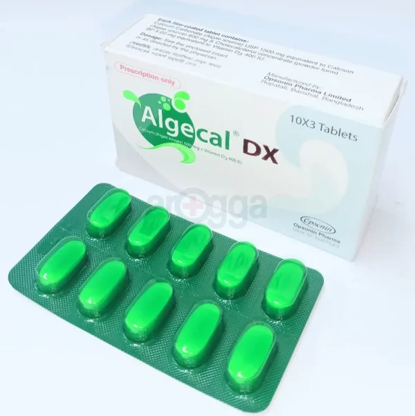 Algecal Dx600 mg+400 IU